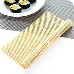 Esterilla Plana Para Sushi Bambú Enrollar Cocina Natural - vista 2