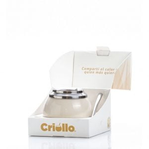Mate Criollo Ceramica Bombilla De Acero En Caja De Regalo - vista 7