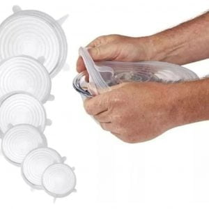 Envolturas Alimento 6 Tapas Silicona Extensible Reutilizable - vista 4