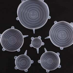 Envolturas Alimento 6 Tapas Silicona Extensible Reutilizable - vista 7