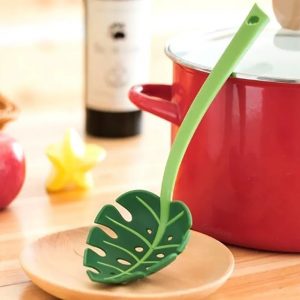 Cuchara Colador Hoja Espumadera Pasta Escurridor Ideal Original - vista 2