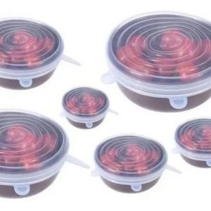 Envolturas Alimento 6 Tapas Silicona Extensible Reutilizable - vista 6