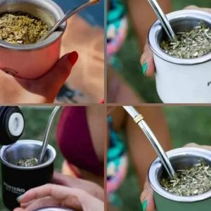 Mate Térmico De Acero Inoxidable Porteño Con Bombilla - vista 5