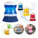 Cepillo Lava Platos Dispenser Jabón Detergente Para Cocina