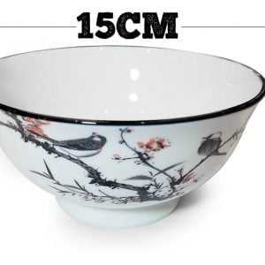 Bowl Tazon Ceramica Pajaro Diseno Asiático Sopa Arroz 15cm - vista 2