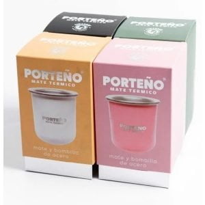 Mate Térmico De Acero Inoxidable Porteño Con Bombilla - vista 3