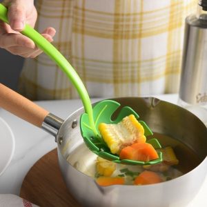 Cuchara Colador Hoja Espumadera Pasta Escurridor Ideal Original - vista 4