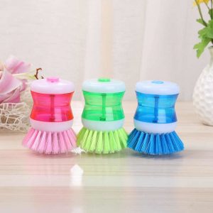 Cepillo Lava Platos Dispenser Jabón Detergente Para Cocina - vista 3