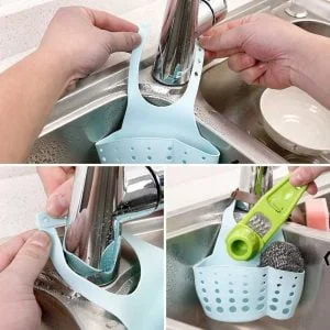 Organizador Escurridor Porta Esponja Canilla Colgante Cocina