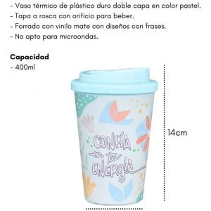 Vaso Térmico Para Coffee Cup Vinilo Calidad Diseño Regalo - vista 2