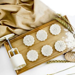 Molde Prensa Moon Cake 4 Placas Pastel De Luna Grande 75g - vista 4