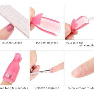 Set 10 Broches Capsulas Removedor Esculpidas Gel Acrilicas Para Uñas - vista 6