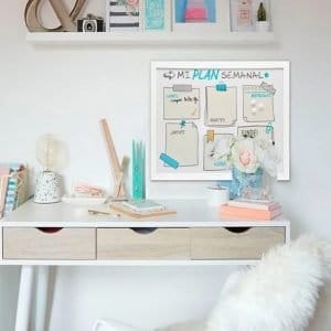 Pizarra Magnetica Organizador Semanal Teen 40x60cm Office - vista 4