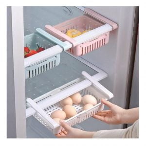 Canasto Extensible Bandeja Cajon Almacenamiento Para Heladera Plástico - vista 5
