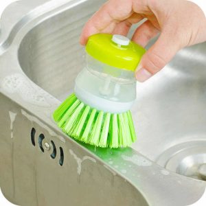 Cepillo Lava Platos Dispenser Jabón Detergente Para Cocina - vista 7