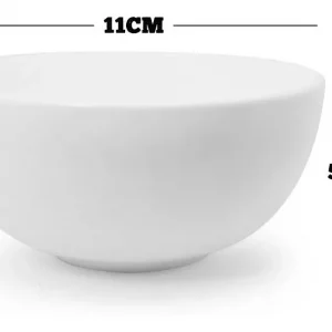Tazon Bowl Compotera Ceramica Vidrio X6 Blanco Sopa Arroz - vista 4