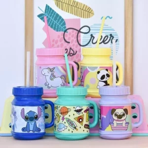 Jarro Taza Vaso Con Manija Agua Infantil - vista 2