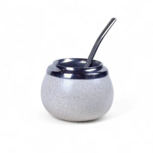 Mate Criollo Ceramica Bombilla De Acero En Caja De Regalo - vista 11