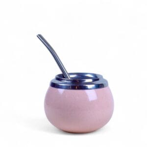 Mate Criollo Ceramica Bombilla De Acero En Caja De Regalo - vista 13
