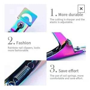 Corta Tips Tornasolado Uñas Postizas Esculpidas Profesional - vista 3