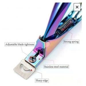Corta Tips Tornasolado Uñas Postizas Esculpidas Profesional - vista 2