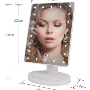 Espejo Para Maquillaje Tactil 16 Luces Led Regulable Pie - vista 4