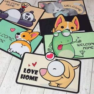 Alfombras Para Entrada de Casa Dormitorios Perro Gato 38x58cm - vista 8