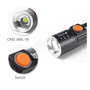 Linterna Led Recargable Usb 3600Lm Multimodal Para Camping Emergencias - vista 2