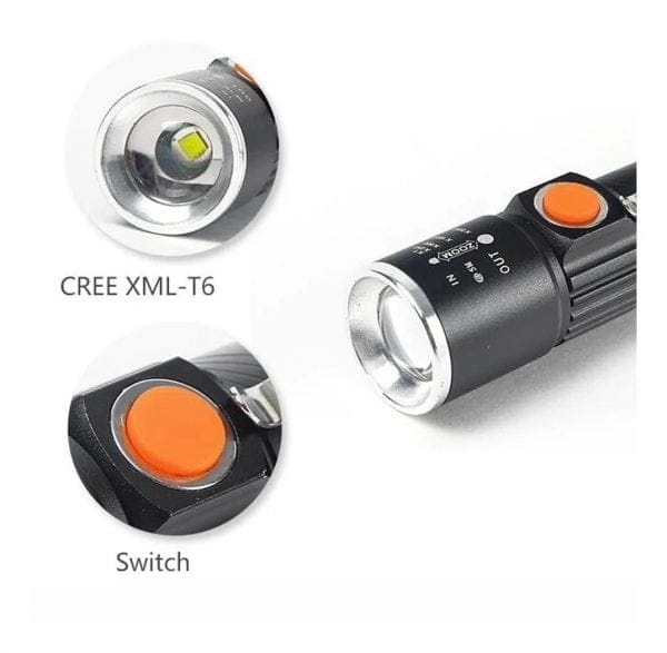 Linterna Led Recargable Usb 1 Linterna Led Recargable Usb 1