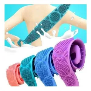 Esponja Baño Cepillo Silicona Para Espalda Masaje Exfoliante