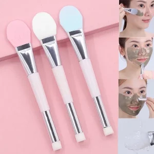 Brocha Pincel Duo Punta Silicona Para Mascarillas Skin Care - vista 2
