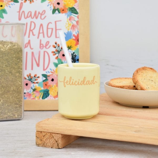 Mate de Ceramica Amarillo Mate de Ceramica Amarillo