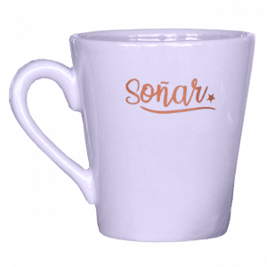 Taza Cerámica Cocina Con Manija Colores Pasteles Frase 400ml - vista 6