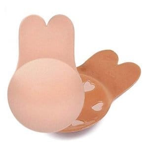 Corpiño Invisible Levanta Busto Conejito Pezoneras Silicona - vista 4