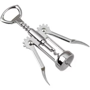 Destapador Sacacorcho Brazos De Acero Doble Aleta Manual - vista 5
