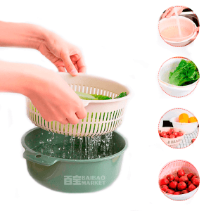 Bowl Escurridor 20cm Colador Cocina Multifuncional Vegetales