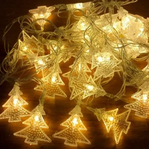 Luces Arbolito Pino Calida Guirnaldas Decoracion Led Navidad - vista 3