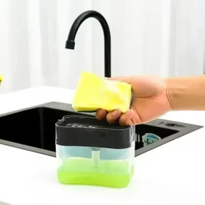 Dispenser Detergente Organizador Porta Esponja Cocina 2 En 1 - vista 4
