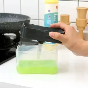 Dispenser Detergente Organizador Porta Esponja Cocina 2 En 1 - vista 3