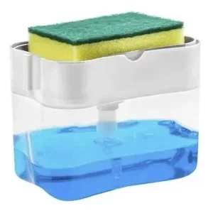 Dispenser Detergente Organizador Porta Esponja Cocina 2 En 1 - vista 5