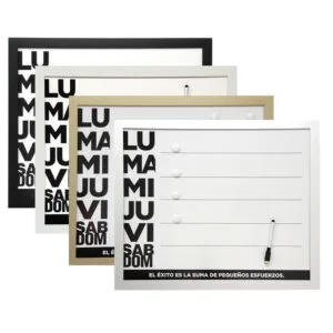 Pizarra Oficina Magnética con Imanes y Marcador 40X60