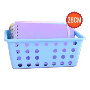 Canasto Plástico Grande Varios Colores Pasteles N2