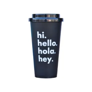 Vaso Max Con Tapa Para Cafe Tipo Starbucks Frase Bpa Colores