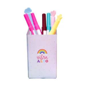 Lapicero de Acrílico Cuadrado Frases Positivas