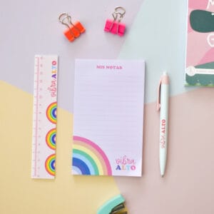 Set Anotador Libreta Block De 50 Hojas Con Birome Y Regla - vista 2