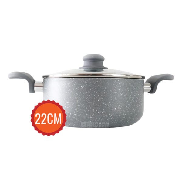 OLLA CACEROLA GRANITOS ANTIADHERENTE 22CM