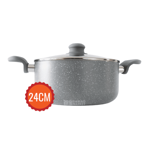 OLLA CACEROLA GRANITOS ANTIADHERENTE 24CM OLLA CACEROLA GRANITOS ANTIADHERENTE 24CM