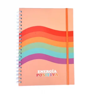 Cuaderno A4 Tapa Dura Anillado Arcoiris