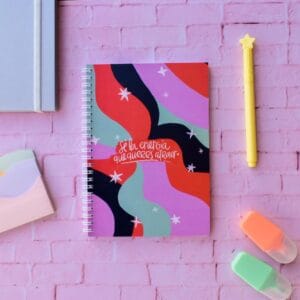 Cuaderno A5 Anillada Tapa Flexible Libreria Diseño - vista 3