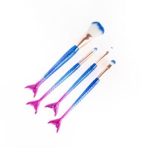 Set 4 Brochas Maquillaje Profesional Pinceles Cola Sirena - vista 4
